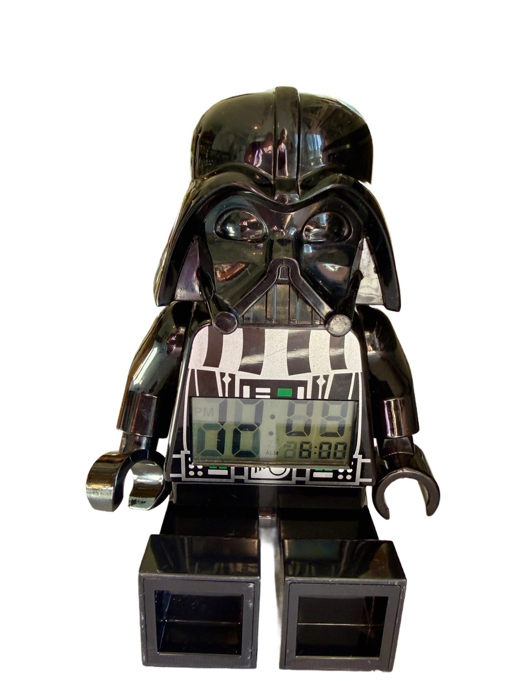 Lego Star Wars Darth Vader Digital Alarm Clock 9" Poseable Figure Works
